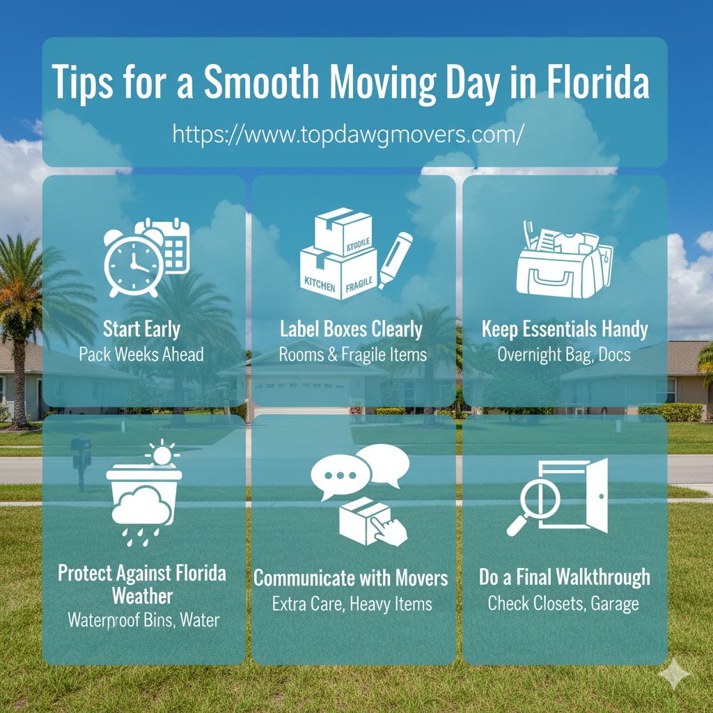 Tips for a Smooth Moving Day in Florida