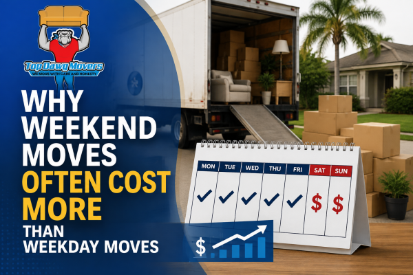 Why Weekend Moves Often Cost More Than Weekday Moves